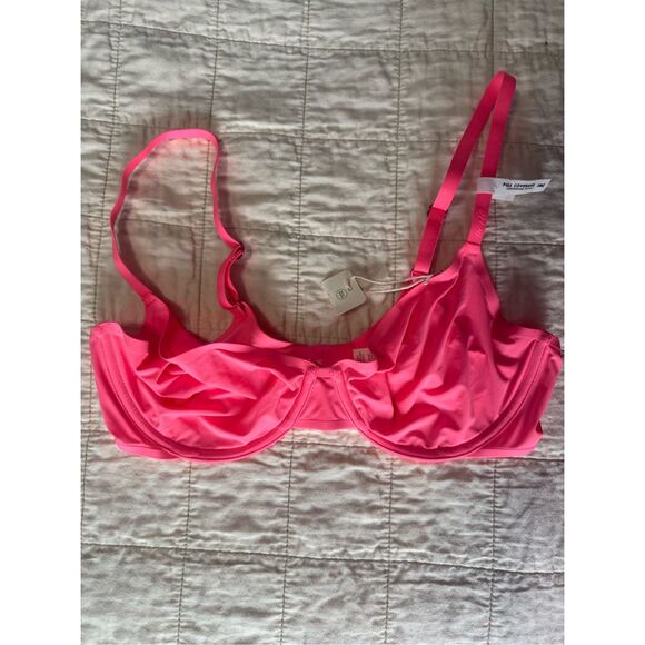 Aerie Smoothez T-Shirt Bra‎ 34C Neon Pink Underwire Full Coverage NWT - Picture 5 of 5